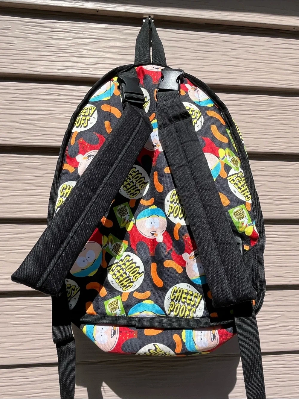 South Park Eric Cartman Cheesy Poofs Reversible Flip Pak Backpack Character Bag